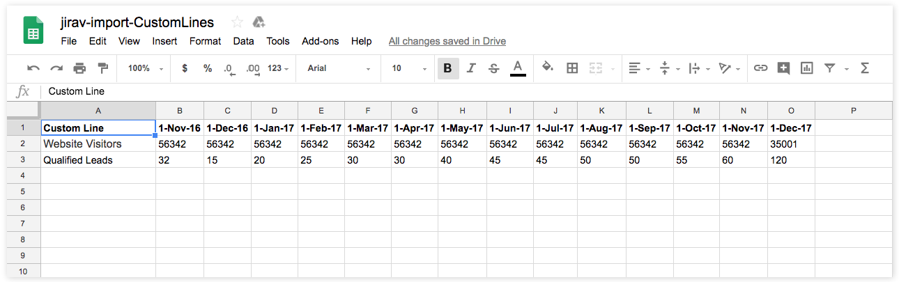 Google sheet