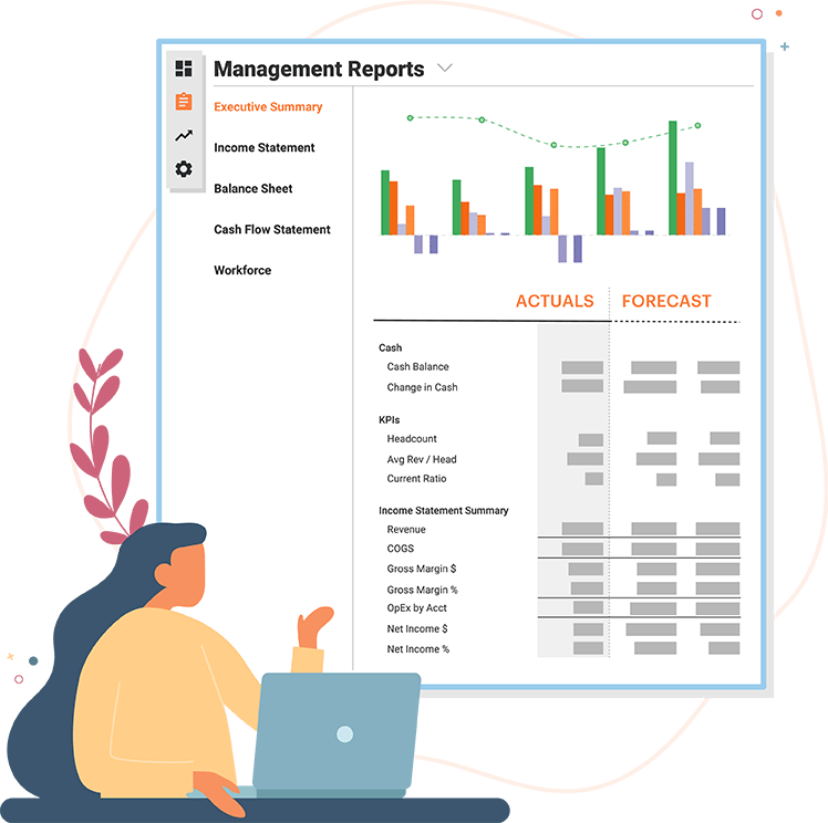Jirav's reports are designed for management, not compliance (but they're also GAAP-compliant, if you're into that sort of thing)