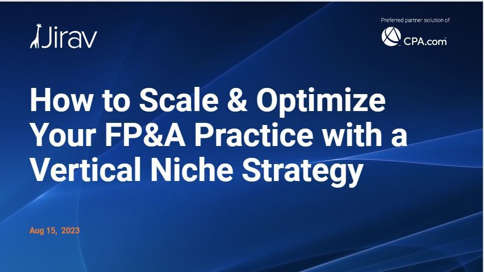 How to Scale & Optimize Your FP&A Practice with a Vertical Niche Strategy