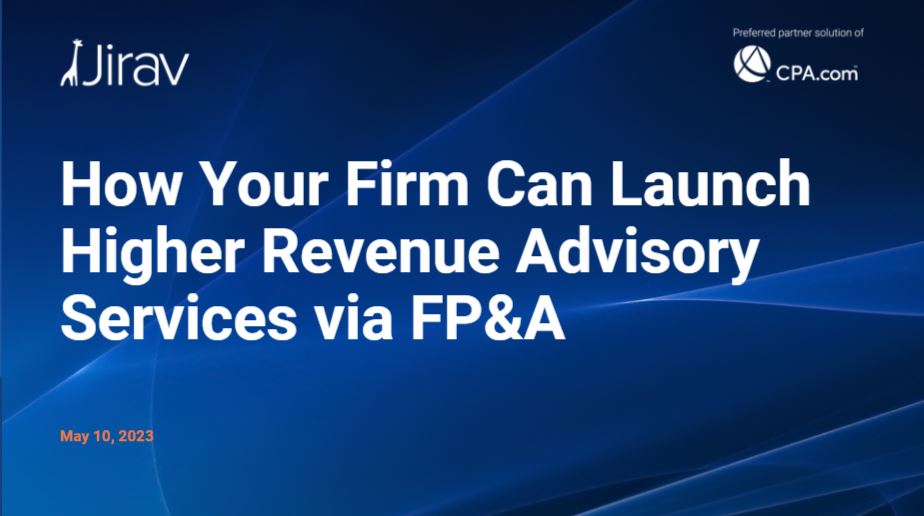 How Your Firm Can Launch Higher Revenue Advisory Services via FP&A Webinar