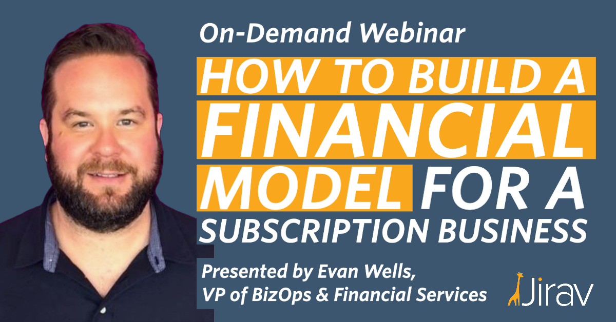 How to build a financial model for a subscription business