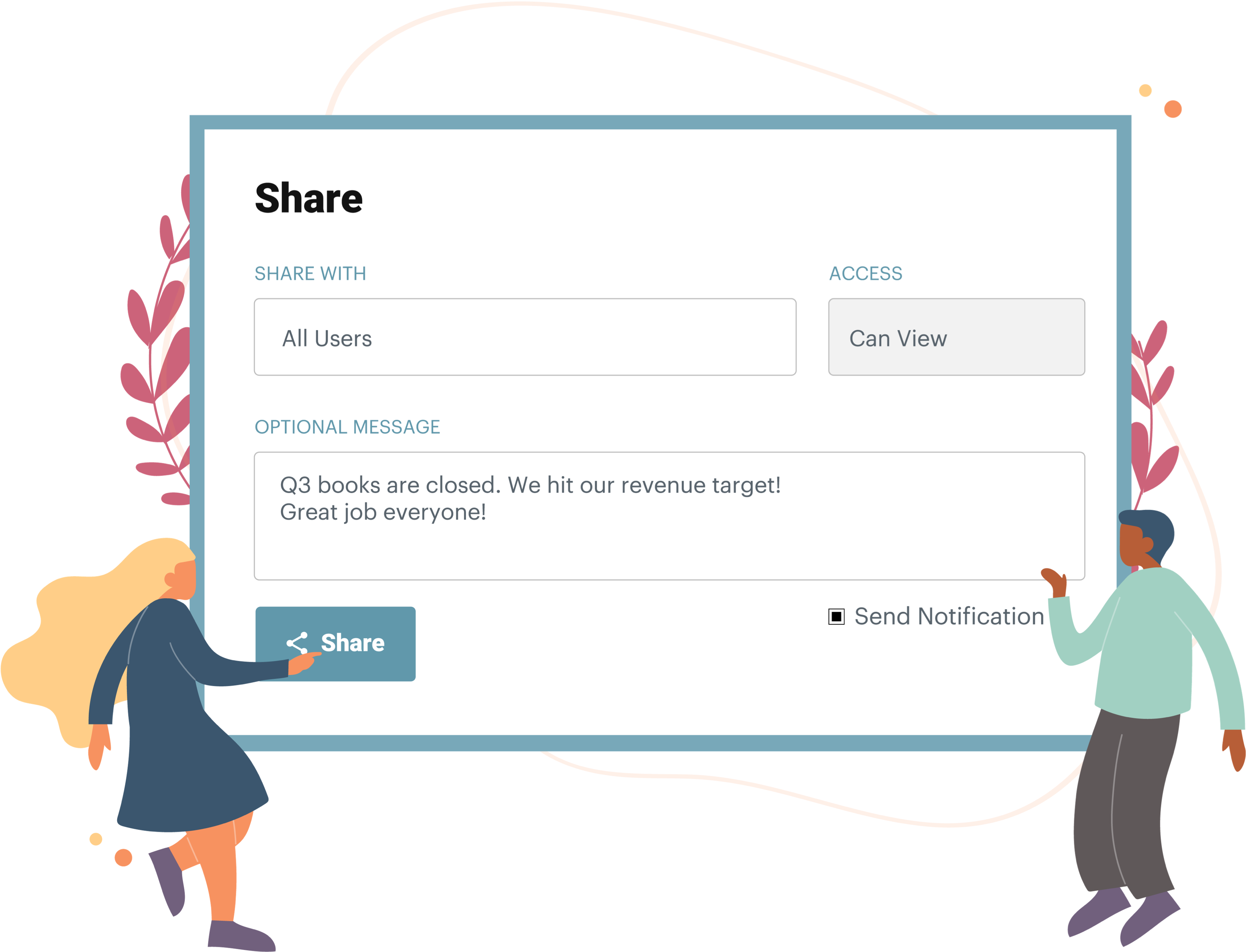Share plans, reports, and dashboards with an unlimited number of read only users