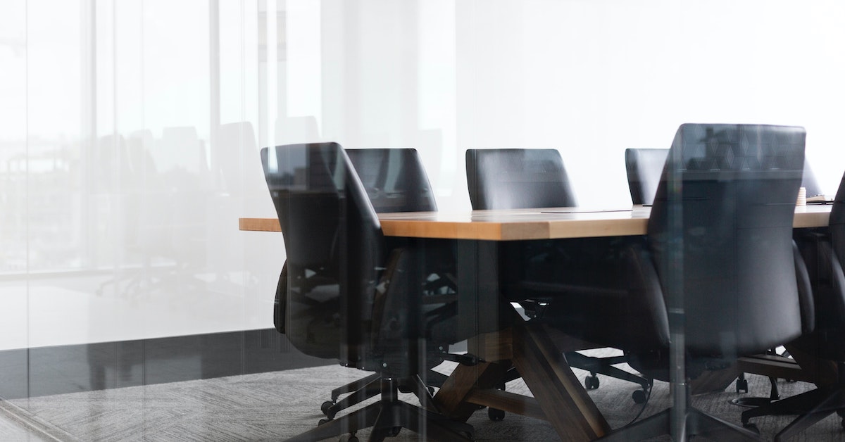 An empty board room